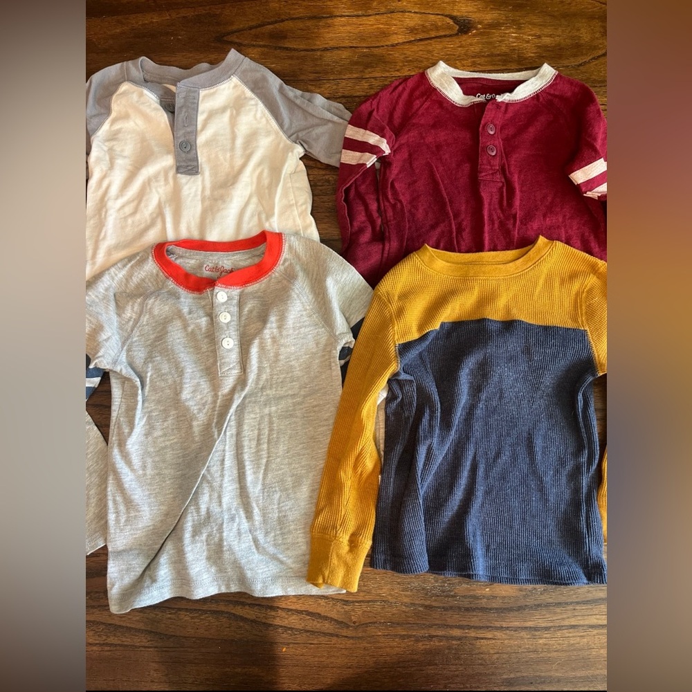4 Cat & Jack Boys 4t Longsleeved Shirts